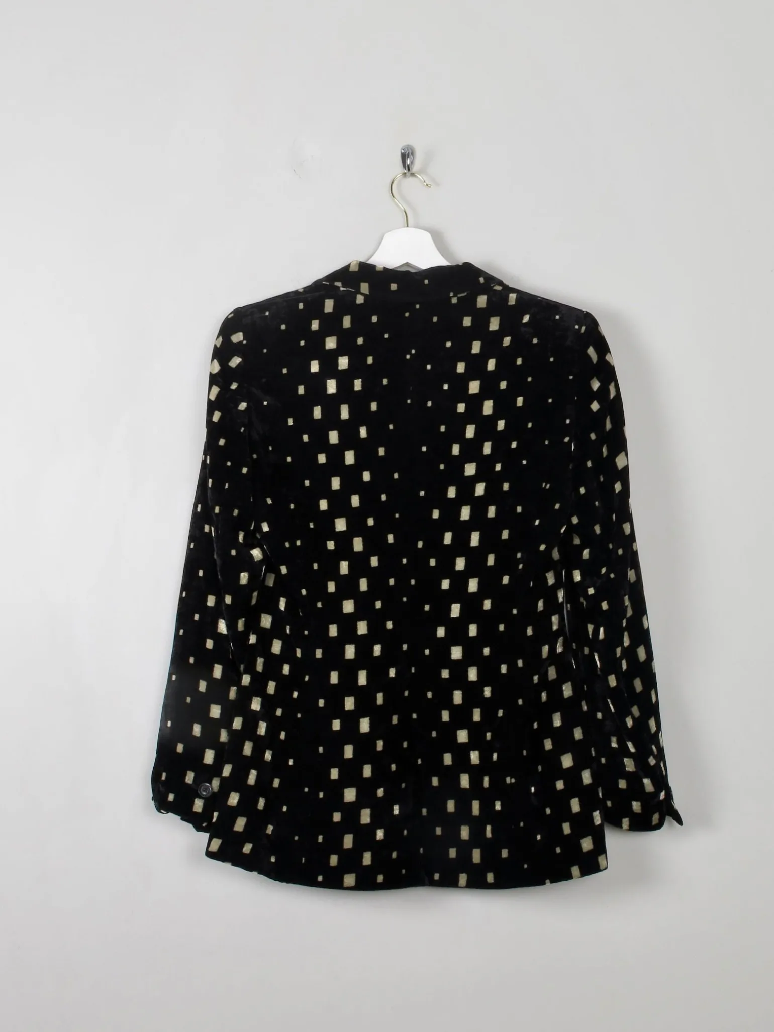 Women's Vintage Black Velvet Jacket Laurel S