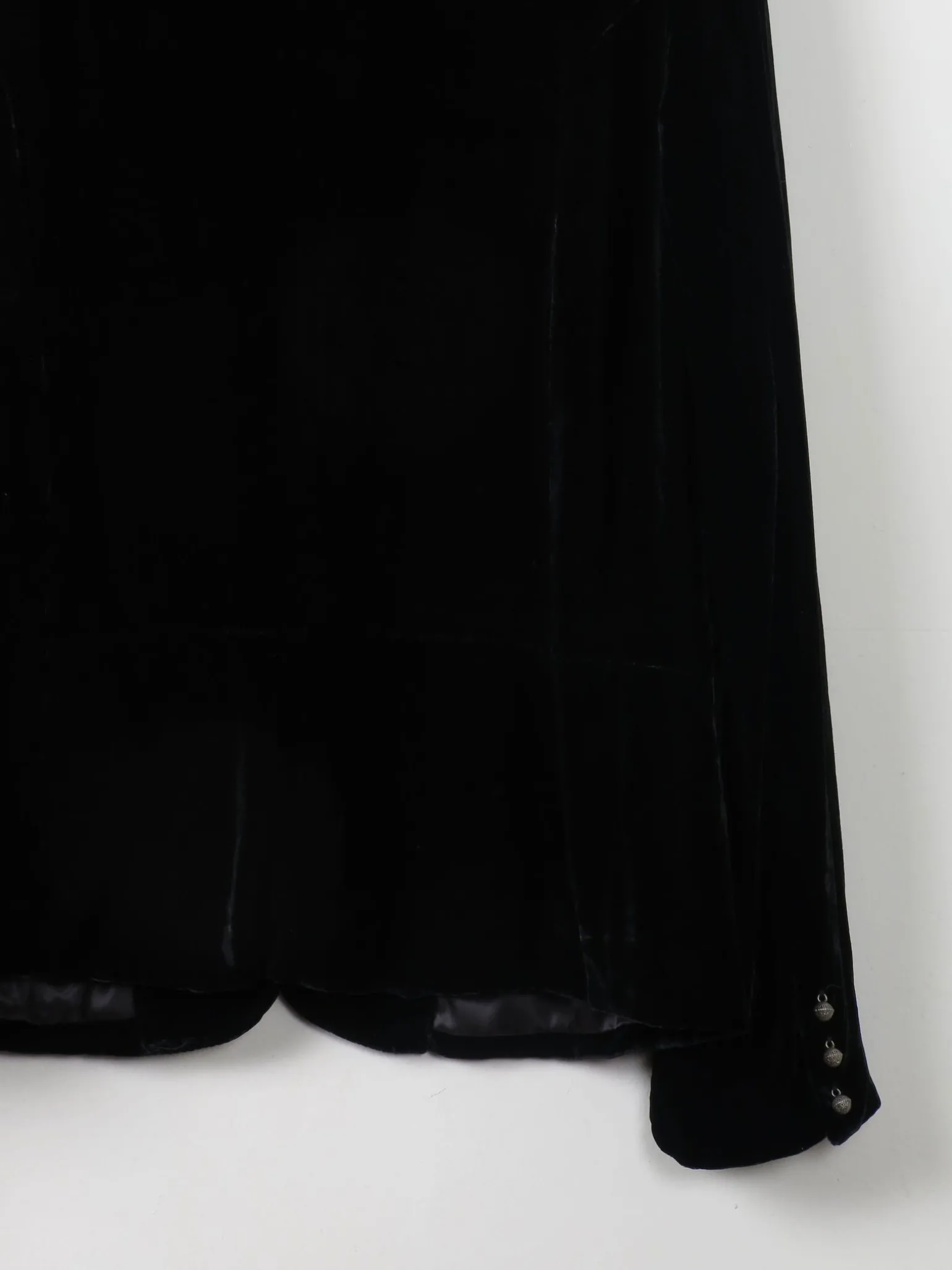 Women's Vintage Black Velvet Jacket M