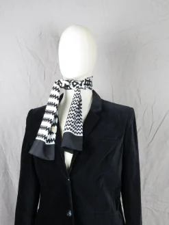 Women’s Vintage Black Velvet Tailored Jacket S