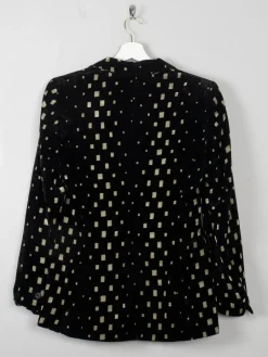 Women's Vintage Black Velvet Jacket Laurel S