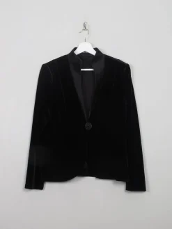 Women's Vintage Black Vera Mont Velvet Jacket S/M
