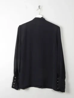 Women's Vintage Blouse Black M/L