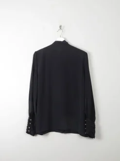 Women's Vintage Blouse Black M/L