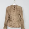 Women's Vintage Blouse Coffee S