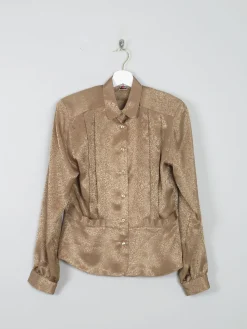 Women's Vintage Blouse Coffee S