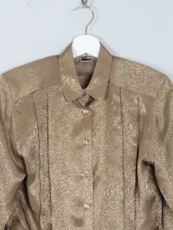 Women's Vintage Blouse Coffee S