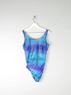 Women’s Vintage Blue & Purple Swimsuit L