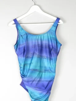 Women’s Vintage Blue & Purple Swimsuit L