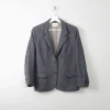 Women's Vintage Blue Tweed Jacket M
