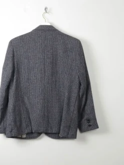 Women's Vintage Blue Tweed Jacket M