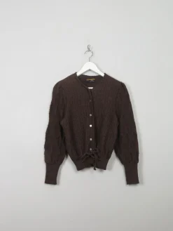 Women's Vintage Brown Austrian Cardigan X/S