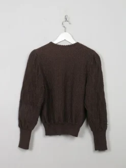 Women's Vintage Brown Austrian Cardigan X/S