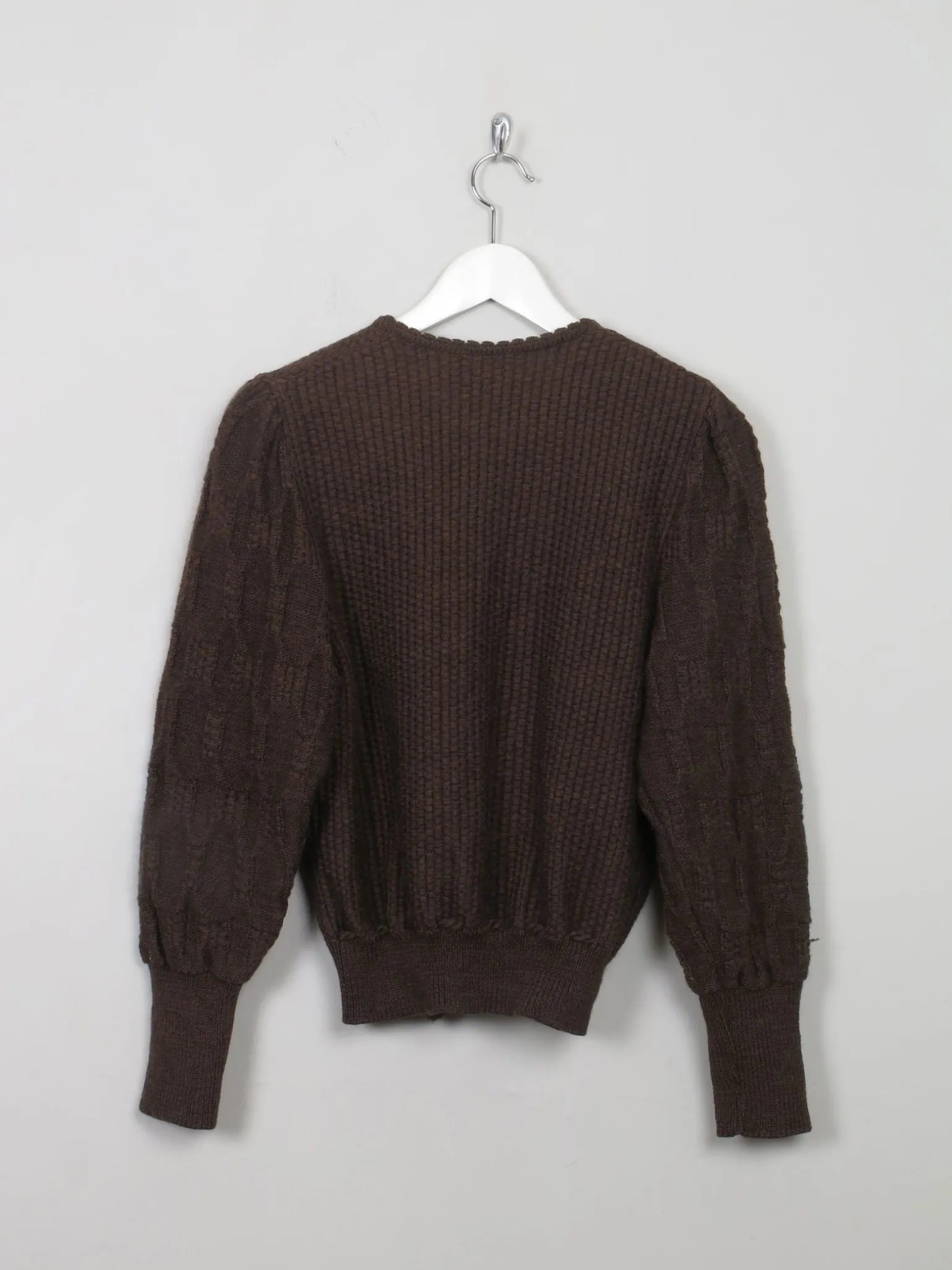 Women's Vintage Brown Austrian Cardigan X/S