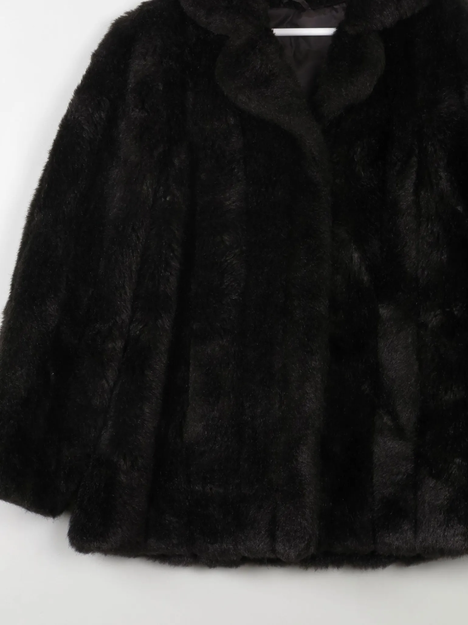 Women's Vintage Brown Faux Fur Jacket M
