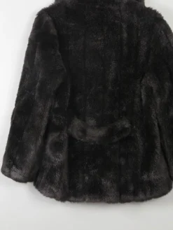 Women's Vintage Brown Faux Fur Jacket M