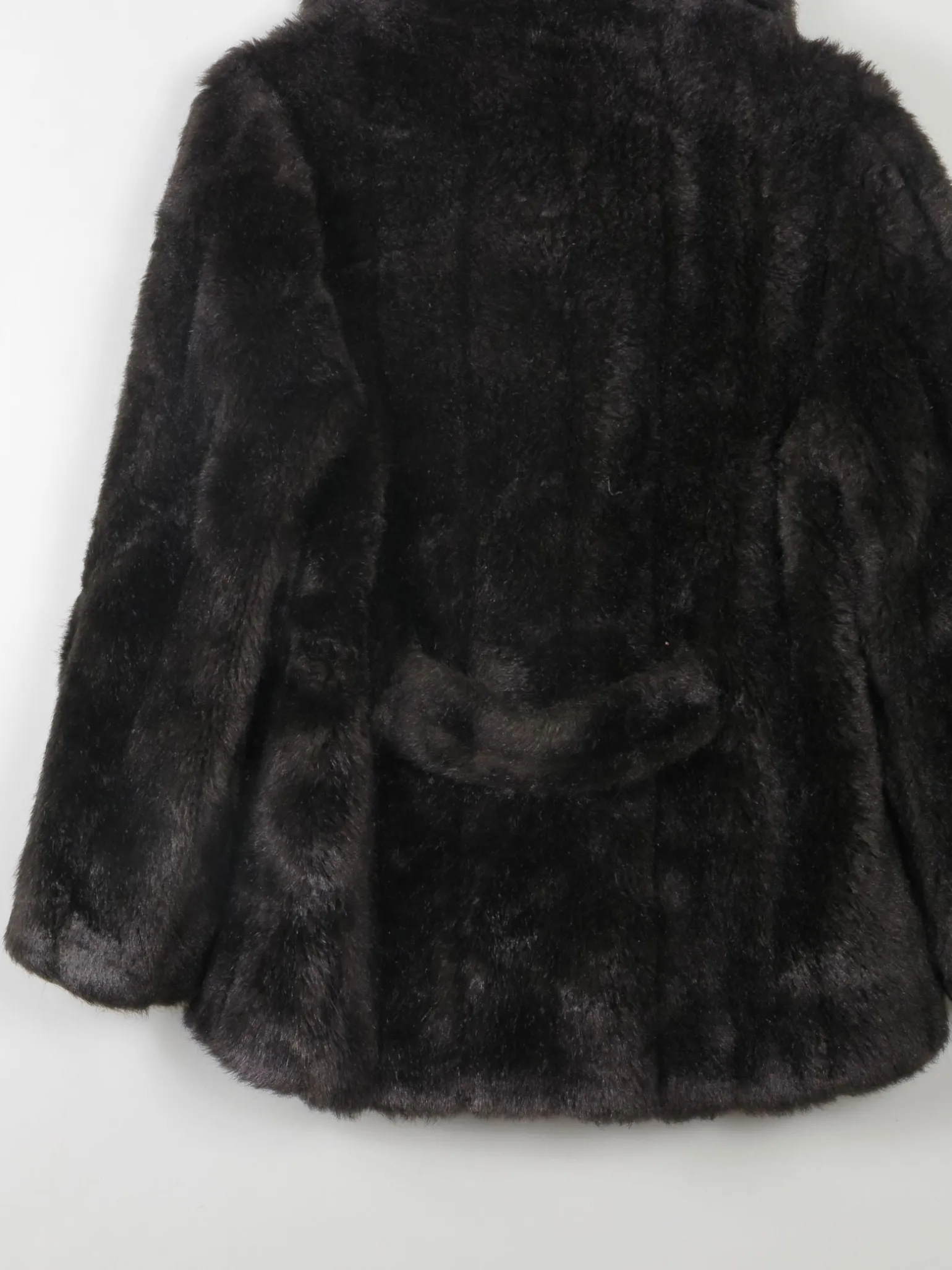 Women's Vintage Brown Faux Fur Jacket M
