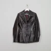 Women's Vintage Brown Leather Jacket S