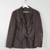 Women's Vintage Brown Leather Gil Bret Jacket L
