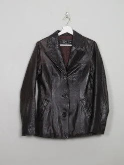 Women's Vintage Brown Leather Jacket S