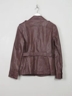 Women's Vintage Brown Leather Jacket S/M