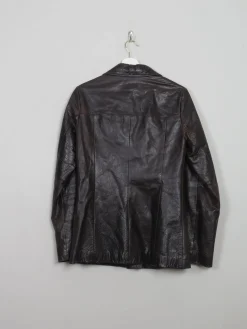 Women's Vintage Brown Leather Jacket S