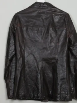 Women's Vintage Brown Leather Jacket S