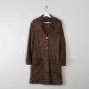 Women's Vintage Brown Short Leather Coat 8