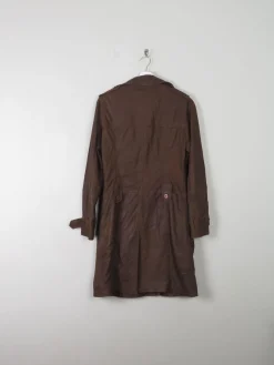 Women's Vintage Brown Short Leather Coat 8