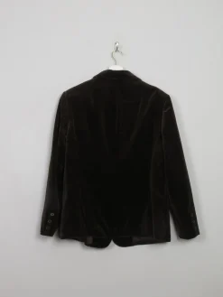 Women's Vintage Brown Velvet Jacket L