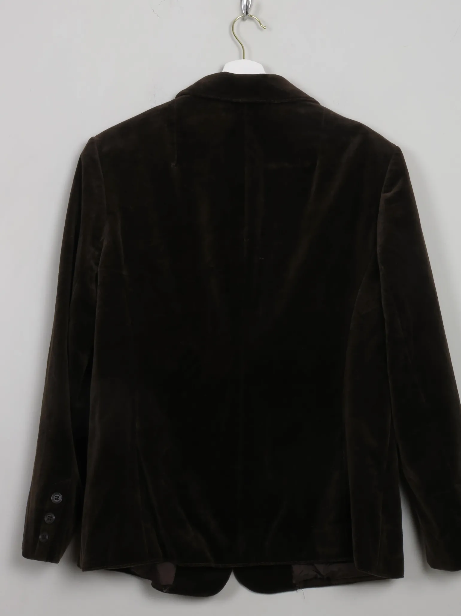 Women's Vintage Brown Velvet Jacket L