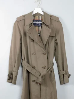 Women's Vintage Burberry Trench Coat Khaki XS/S