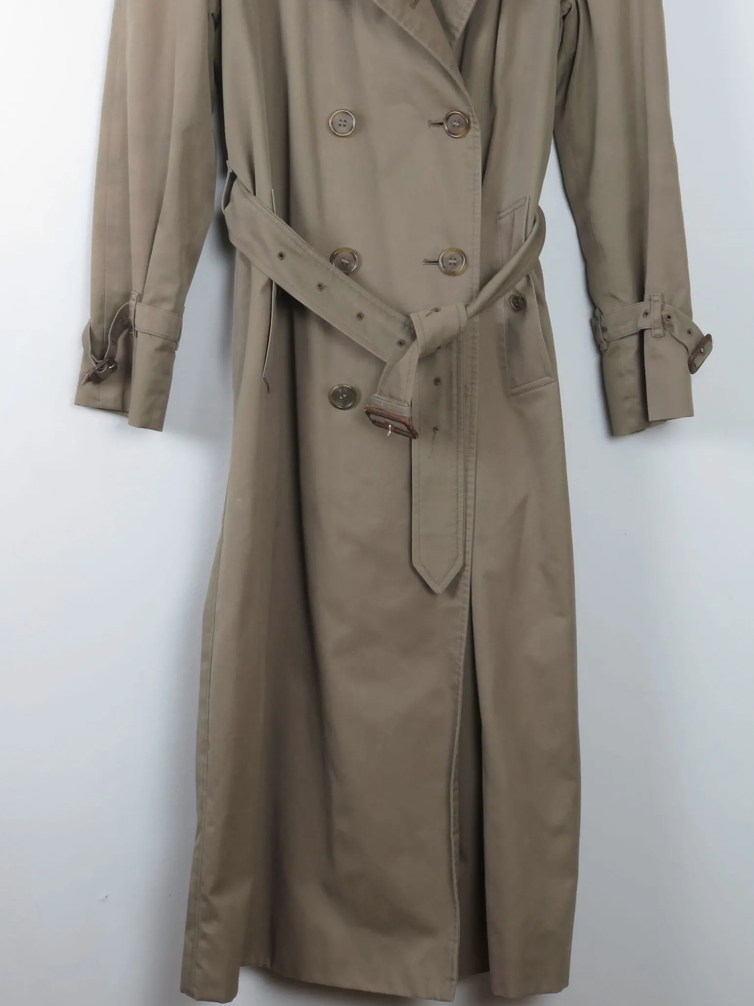 Women's Vintage Burberry Trench Coat Khaki XS/S