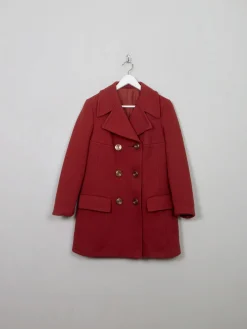 Women's Vintage Burnt Orange Short Coat 10/12