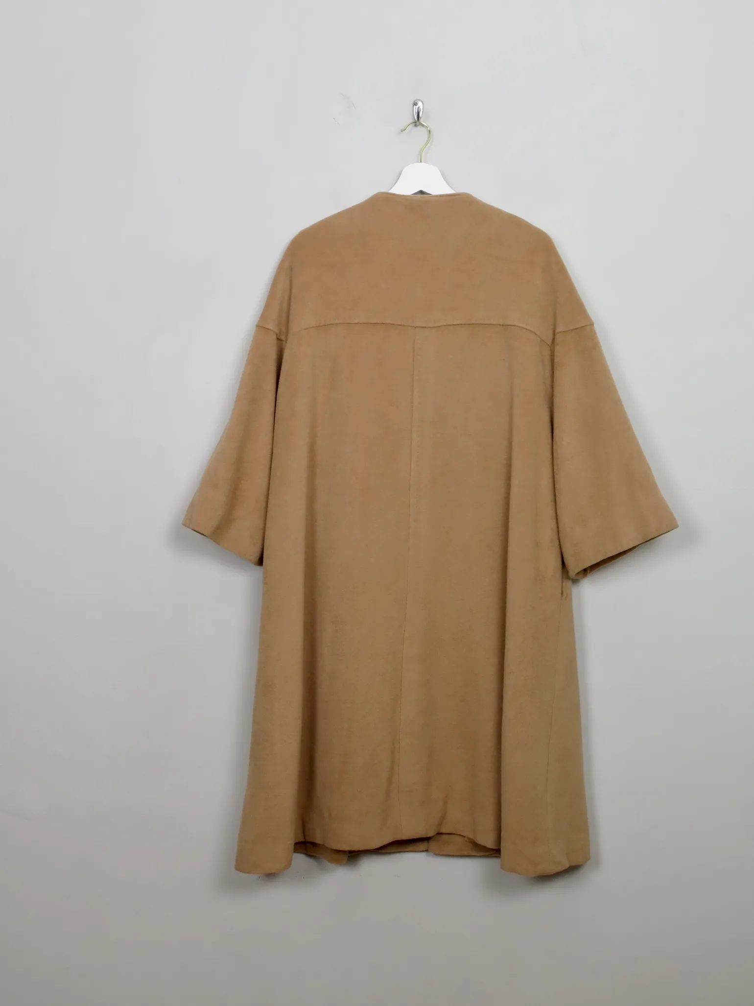 Women's Vintage Camel Cashmere 1950s Coat M