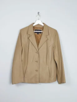 Women's Vintage Caramel 1990s Leather Jacket M/L