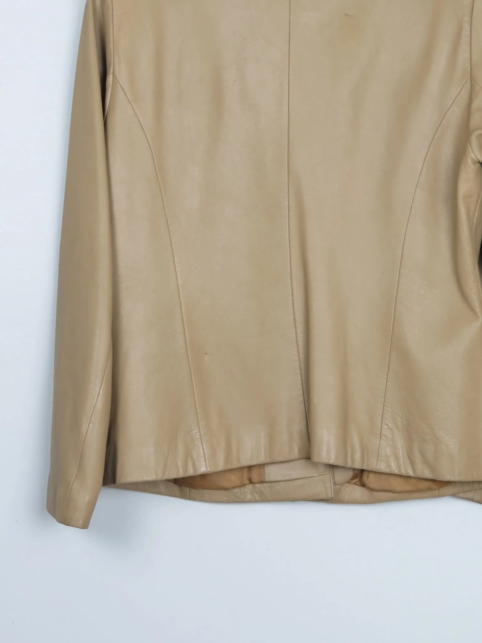 Women's Vintage Caramel 1990s Leather Jacket M/L