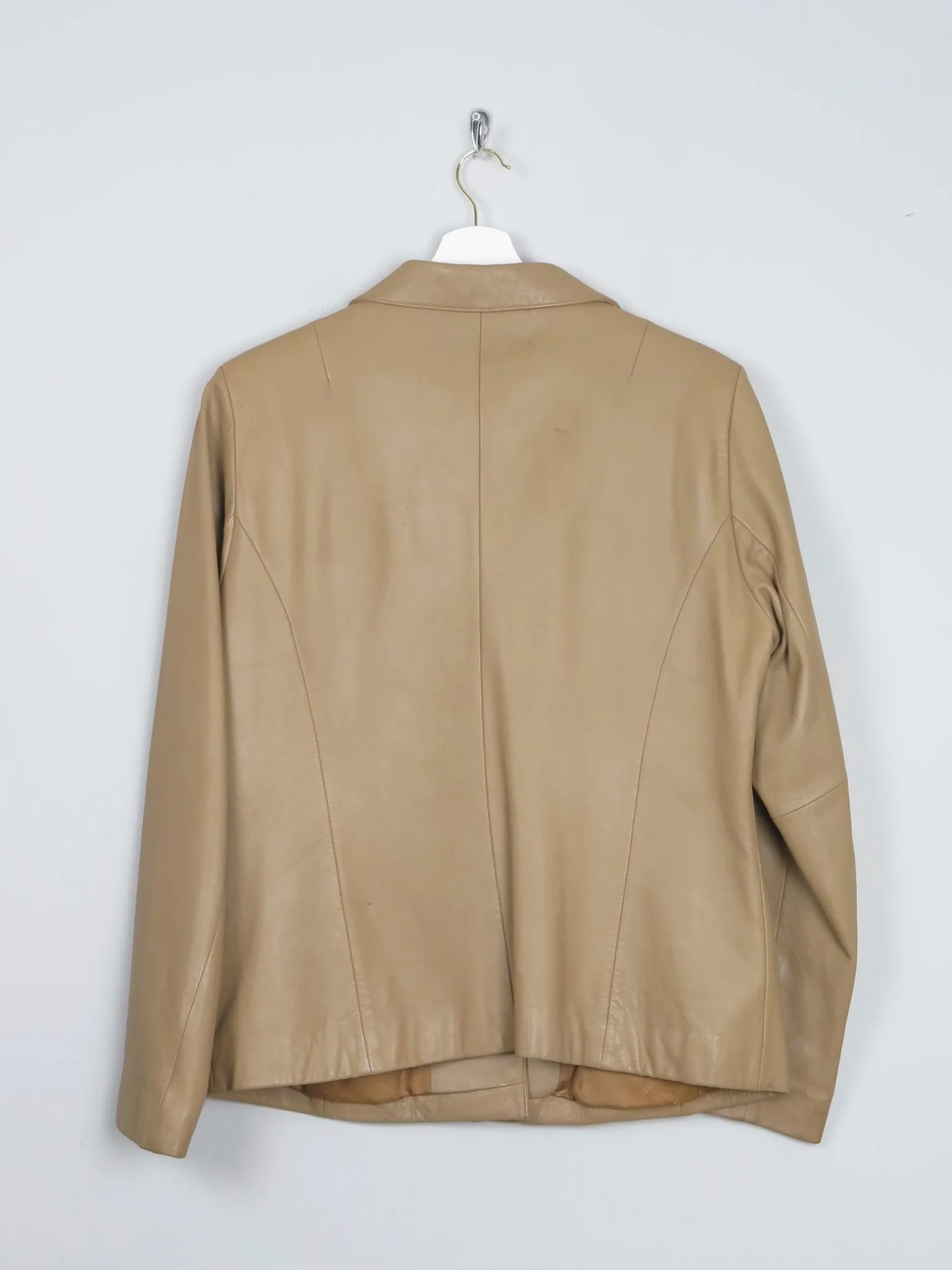 Women's Vintage Caramel 1990s Leather Jacket M/L