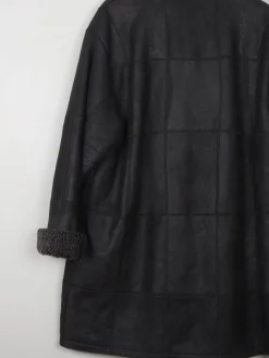 Women's Vintage Charcoal Sheepskin Short Coat M/L