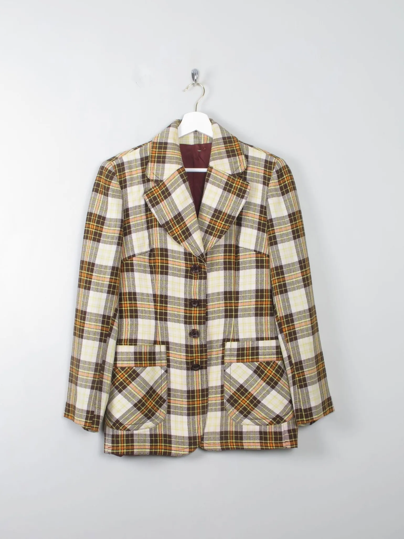 Women's Vintage Check Jacket S