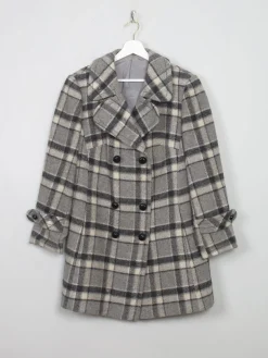 Women's Vintage Check Short 1970s Coat M