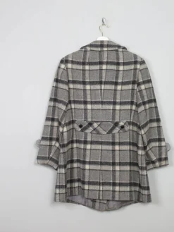 Women's Vintage Check Short 1970s Coat M