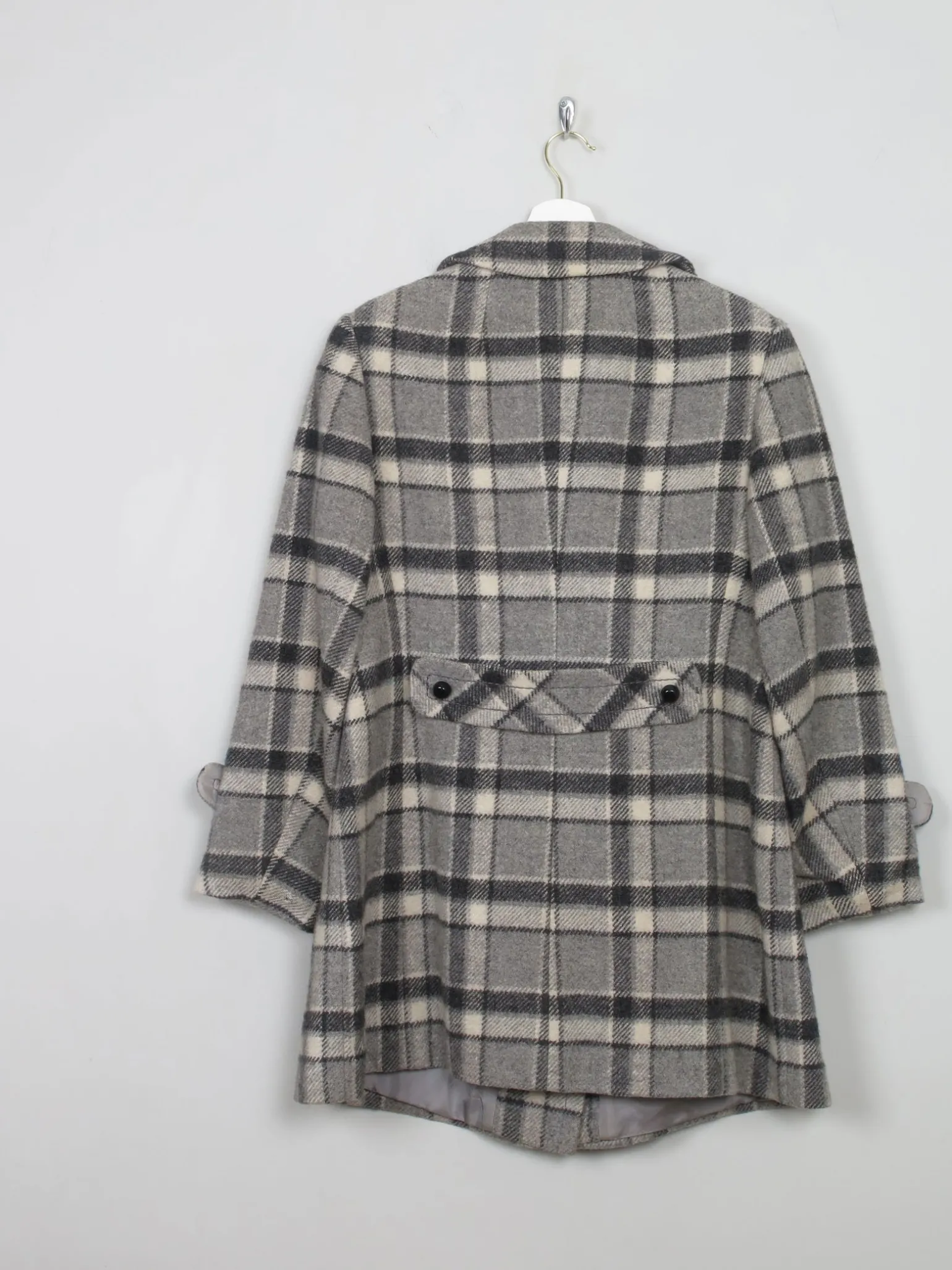Women's Vintage Check Short 1970s Coat M