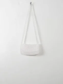 Women's Vintage Clear Beaded Bag