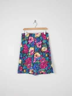 Women’s Vintage Colourful Bermuda Shorts 12/14