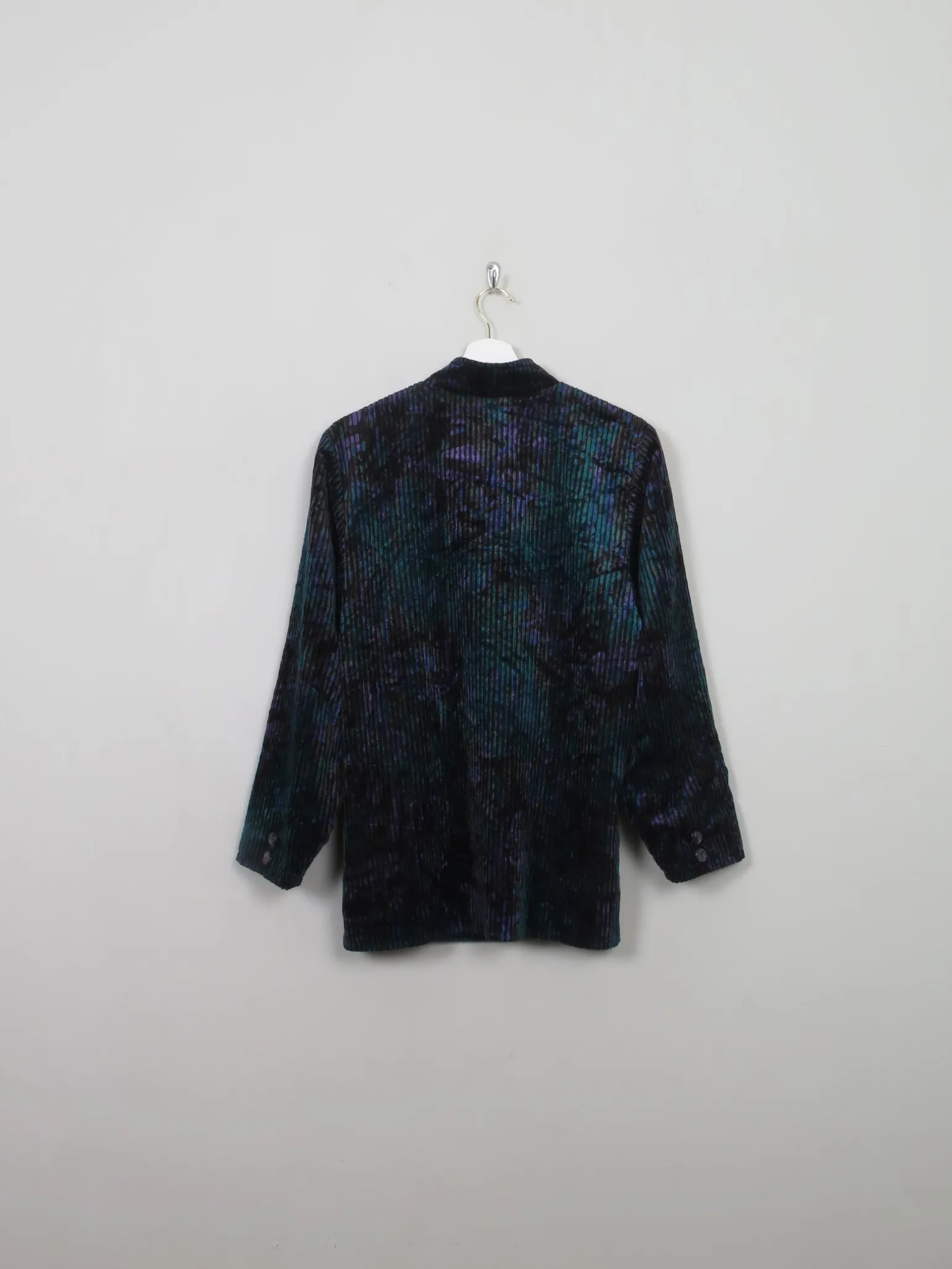 Women's Vintage Corded Velvet Colourful Jacket M/L