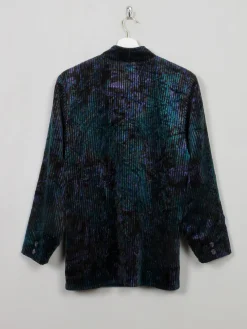 Women's Vintage Corded Velvet Colourful Jacket M/L
