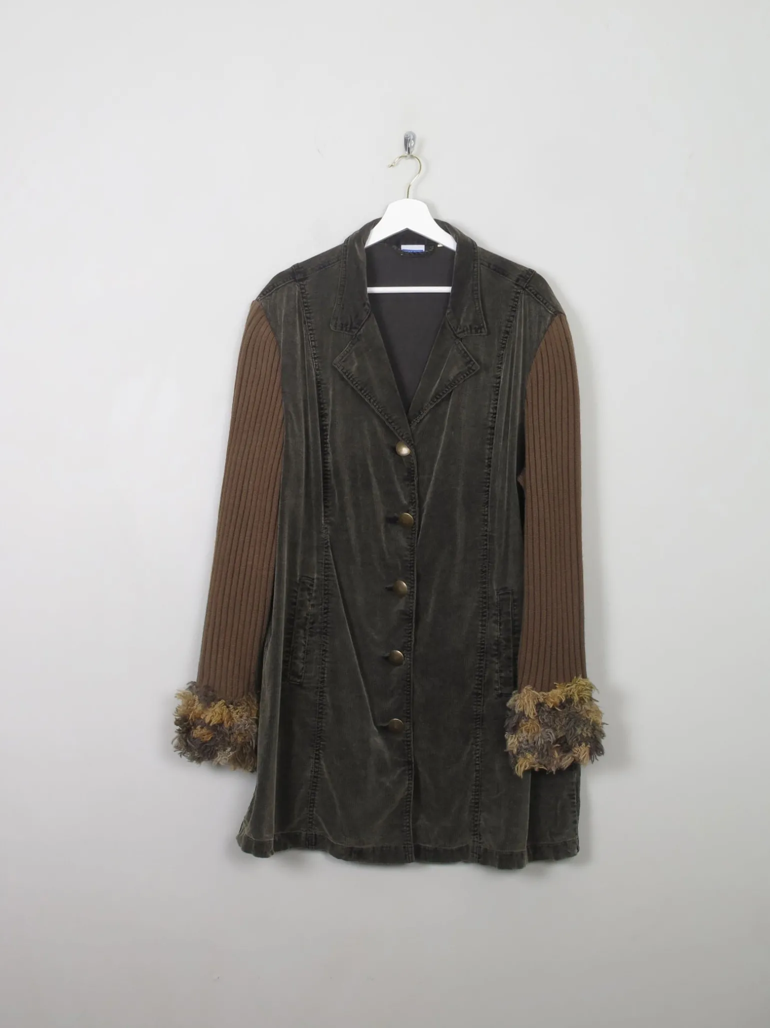 Women's Vintage Corduroy Coat XL