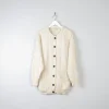 Women's Vintage Cream Aran Cardigan From Carraig Donn M