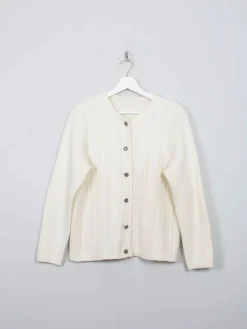 Women's Vintage Cream Austrian Cardigan M