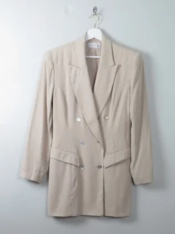 Women's Vintage Cream Blazer S